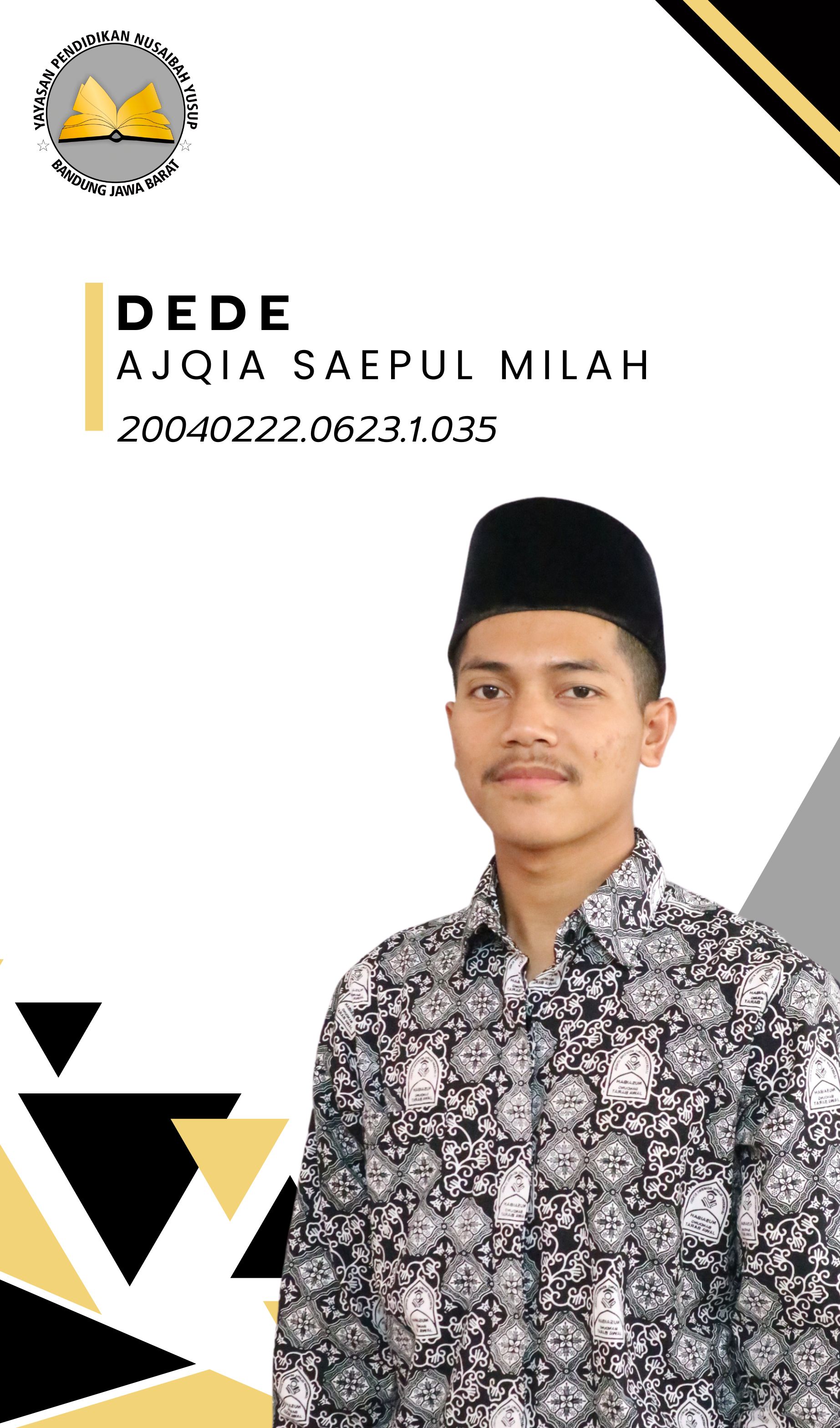 Ust Dede Ajqia Saepul M