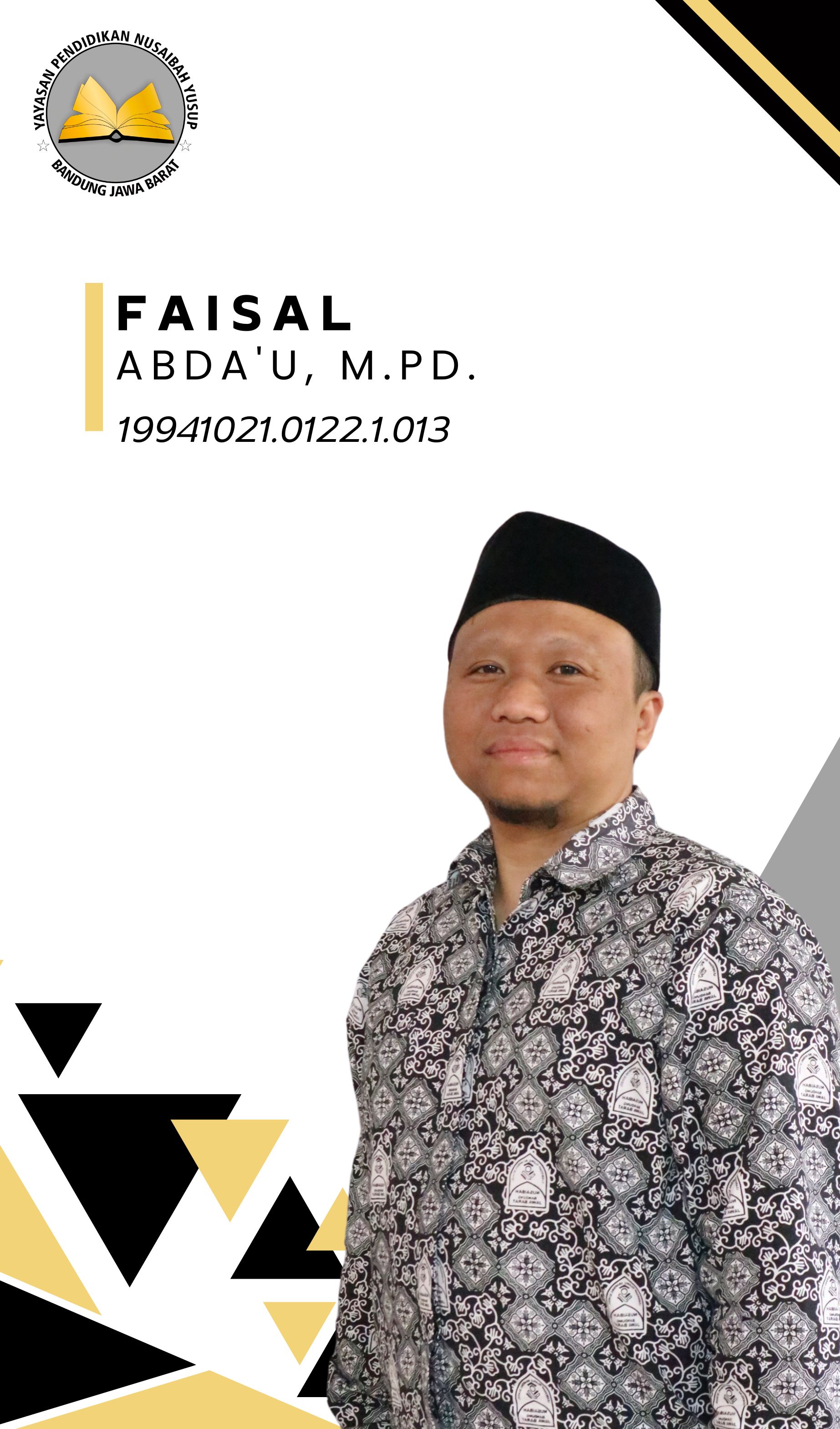 Ust Faisal Abda'u, M.Pd.