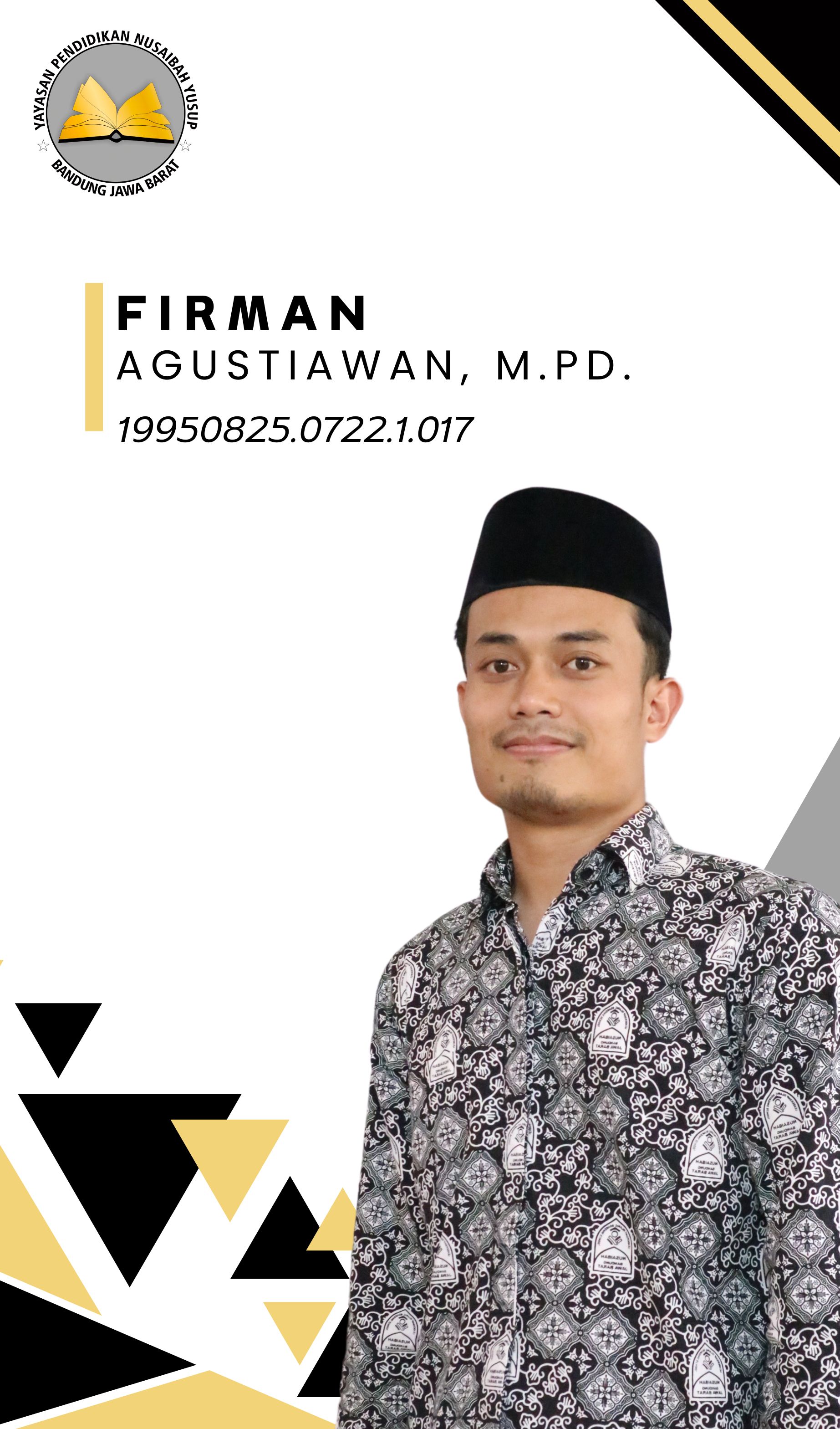 Ust Firman Agustiawan, M.Pd.