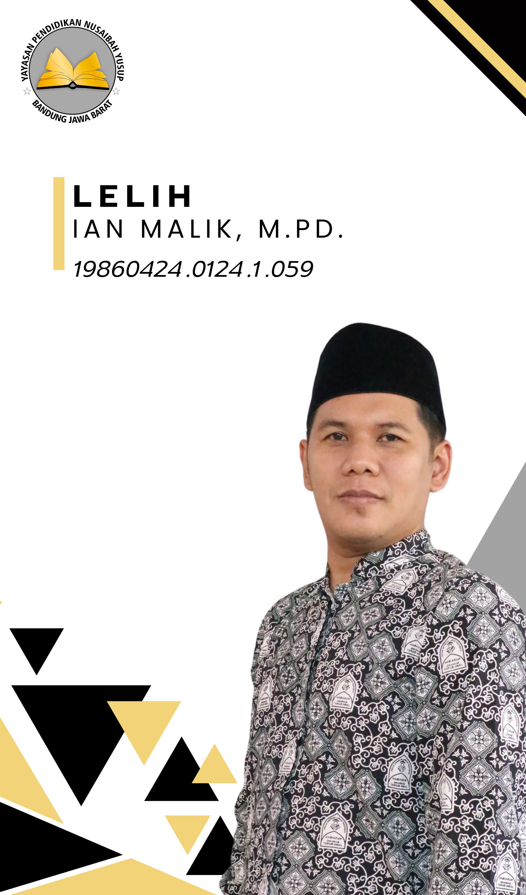 Ust. Lelih ian malik M.Pd